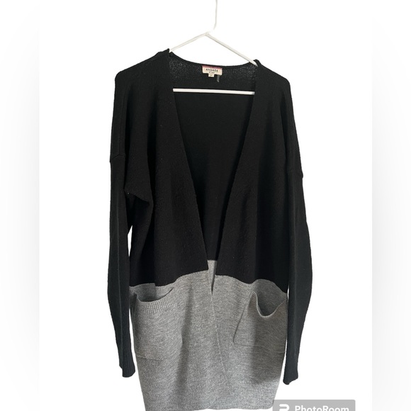 Long cardigan color block Andrée L - Picture 1 of 3